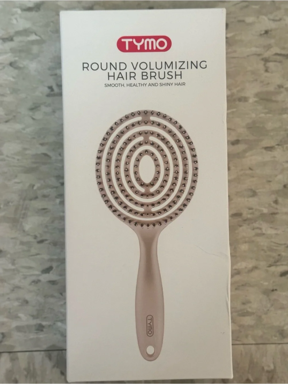 Tymo Round Volumizing Hair Brush - Pink champagne